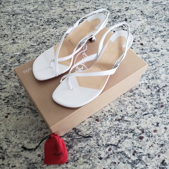 Christian Louboutin Shoes - NEW Christian Louboutin Taralita White Sandals